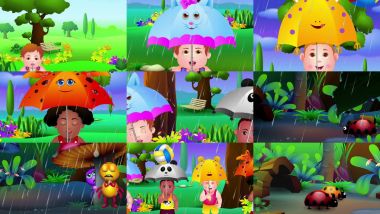 Скачать клип RAIN, RAIN, GO AWAY NURSERY RHYME WITH LYRICS - Cartoon Animation Rhymes & Songs For Children