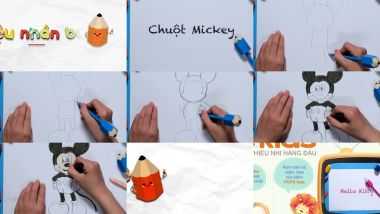 Скачать клип HƯỚNG DẪN VẼ CHUỘT MICKEY - How To Draw A Mickey Mouse